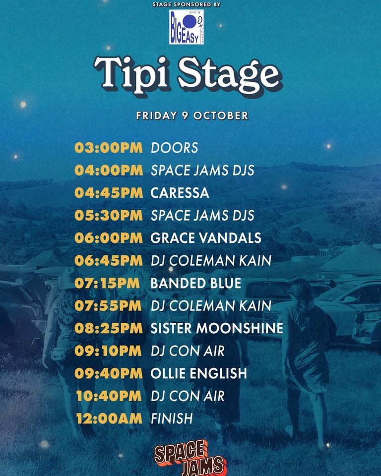 Space Jams 2026 artist playing times